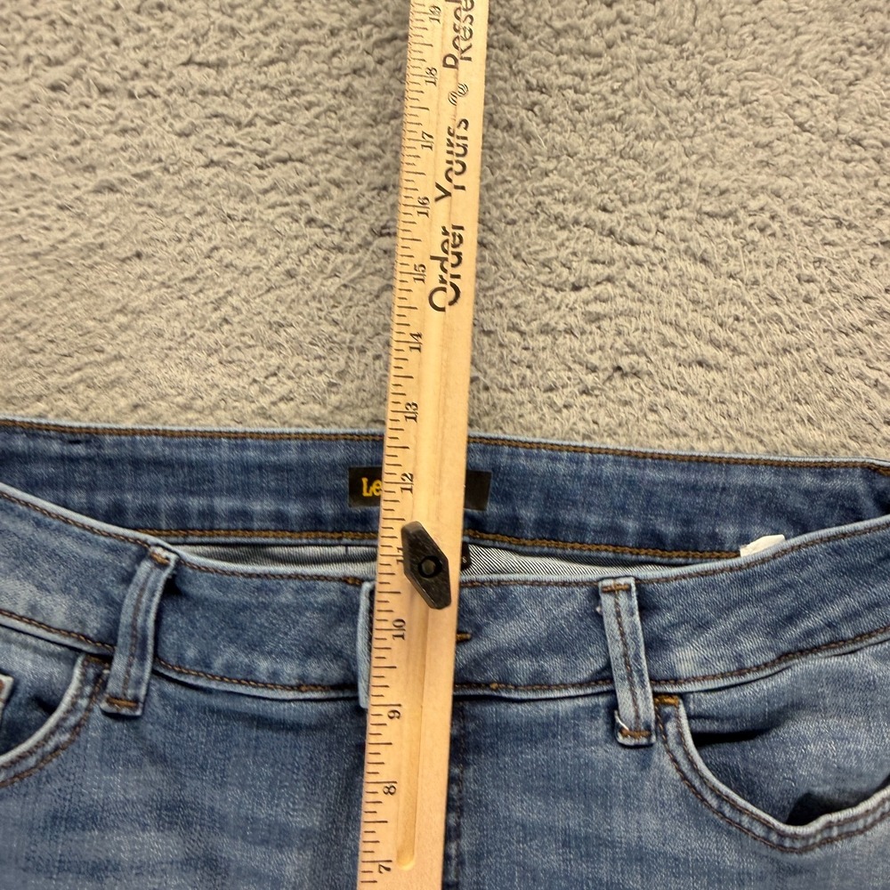 Lee Secretly Shapes Jeans Womens 14 Blue Cotton Denim Bootcut Mid Rise Stretch - Picture 5 of 12